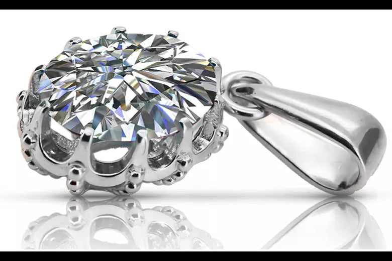 Pendant Vintage Setting Sterling silver 925 vpc008s vpc008s-st