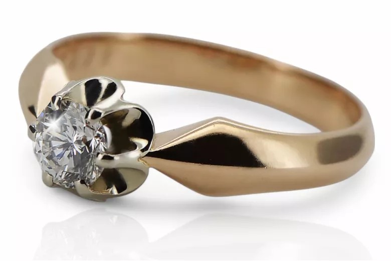 Ring Setting Original Vintage 14K Rose Gold Vintage style vrc321 vrc321r-st