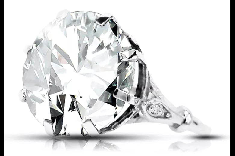 Ring Setting Sterling silver 925 Vintage style vrc073s