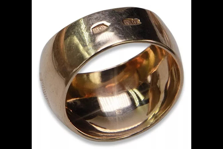 Rose pink 14k 585 gold Vintage ring vrn007 Russian Soviet Vintage style