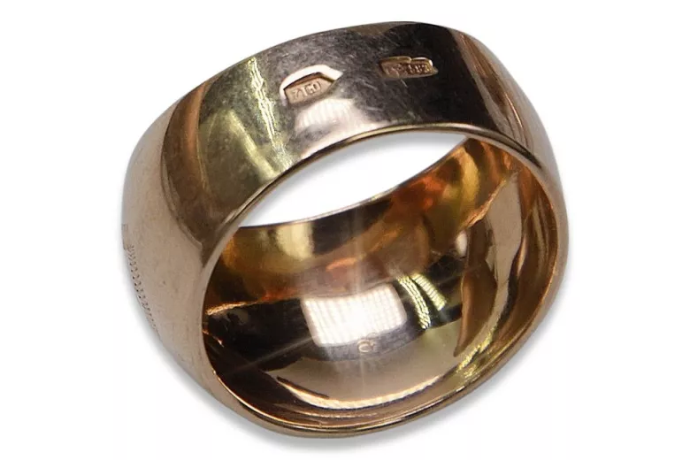 Rose pink 14k 585 gold Vintage ring vrn007 Russian Soviet Vintage style