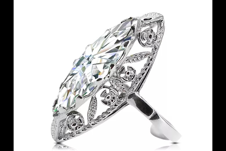 Rose pink 14k gold 585 Setting ring vrc005 Vintage