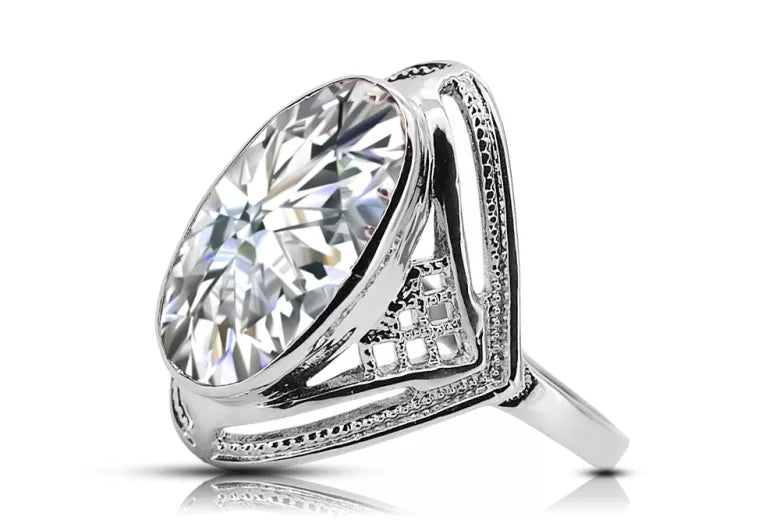 Rose pink 14k gold 585 Setting ring vrc039 Vintage