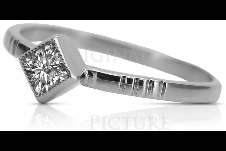 Rose pink 14k gold 585 Setting ring vrc138 Russian Soviet Vintage style