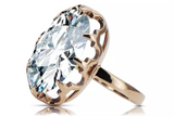 Rose pink 14k gold 585 Setting ring vrc253 Vintage vrc253r-st