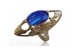 Vintage Rose Gold Ring 14K Alexandrite Ruby Emerald Sapphire Zircon 585 vrc174