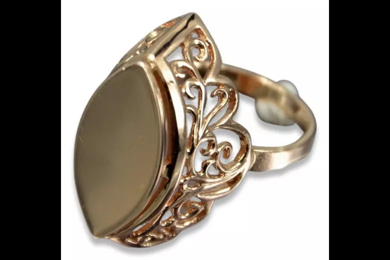 Vintage rose pink 14k 585 gold Vintage ring vrn008