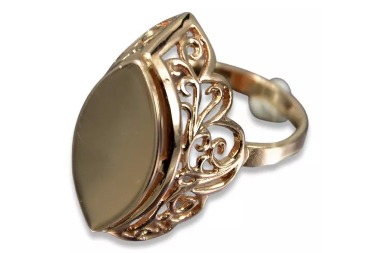 Vintage rose pink 14k 585 gold Vintage ring vrn008