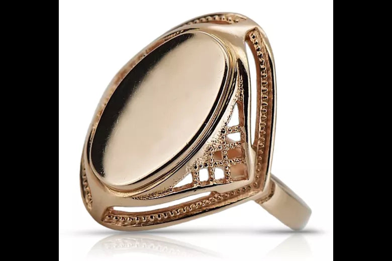 Vintage rose pink 14k 585 gold Vintage ring vrn026