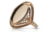 Vintage rose pink 14k 585 gold Vintage ring vrn026