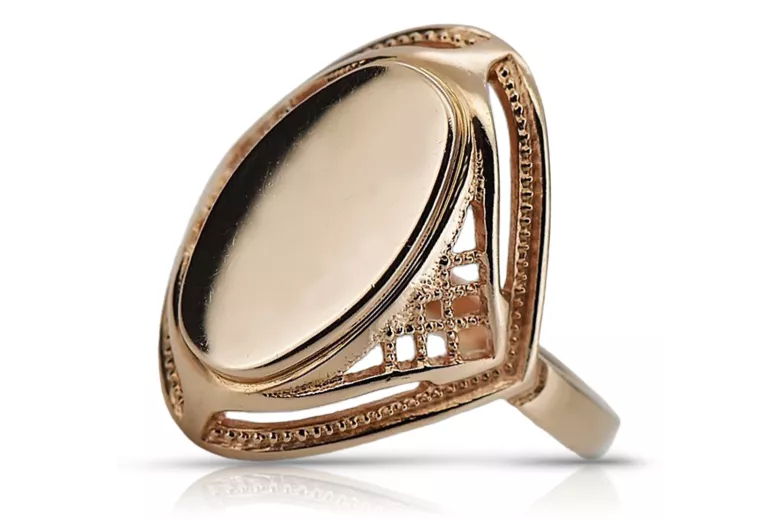Vintage rose pink 14k 585 gold Vintage ring vrn026