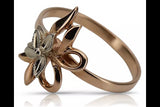 Vintage rose pink 14k 585 gold Vintage ring vrn043