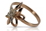 Vintage rose pink 14k 585 gold Vintage ring vrn043