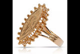 Vintage rose pink 14k 585 gold Vintage ring vrn120