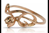 Vintage rose pink 14k 585 gold Vintage ring vrn145