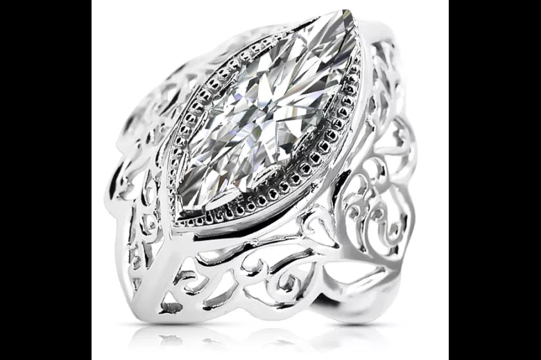 Vintage rose pink 14k gold 585 ring Setting vrc017 Vintage