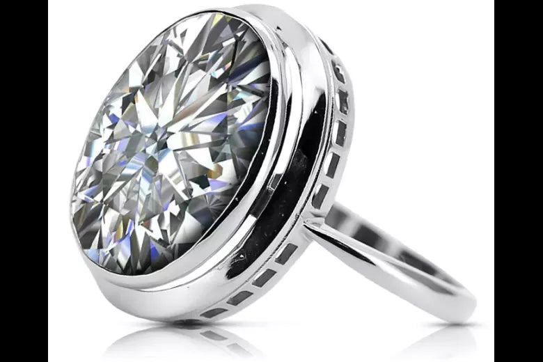 Rose pink 14k gold 585 ring Setting vrc285 Vintage Russian Soviet style