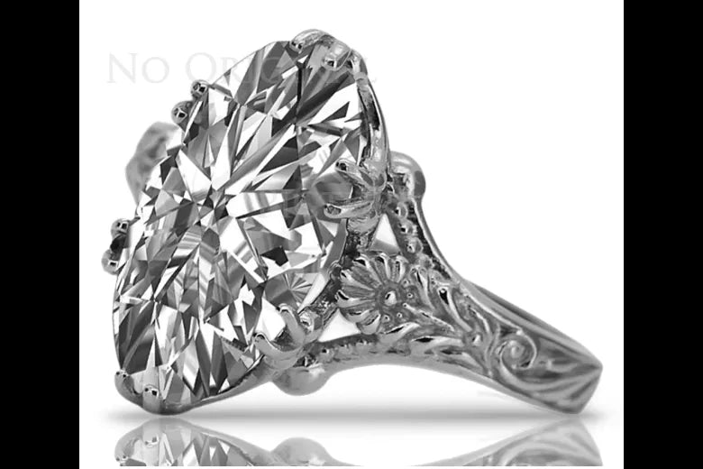 Vintage rose pink 14k gold 585 ring Setting vrc084 Vintage