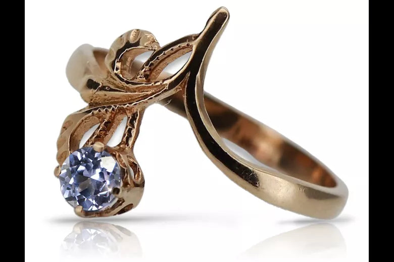 Vintage Rose pink 14k Gold 585 Ring setting vrc095 Vintage