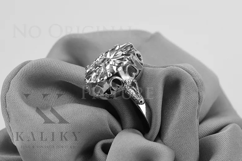 Vintage rose pink 14k gold 585 Setting ring vrc134 Vintage