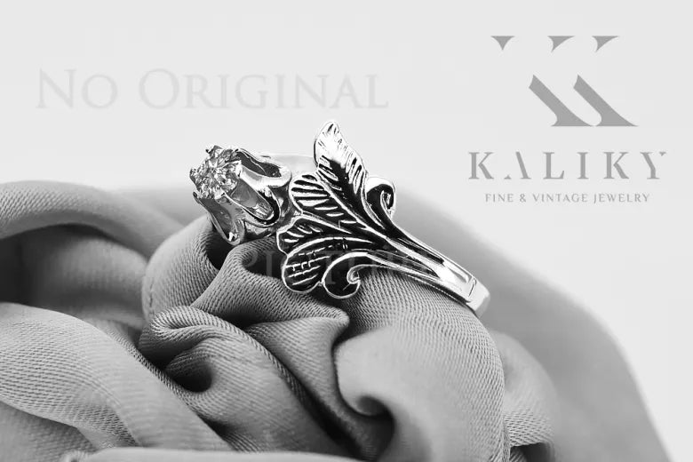 Vintage silver 925 Setting ring vrc169s Vintage vrc169s-st