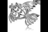 Vintage silver 925 Vintage fish pendant vpn021s