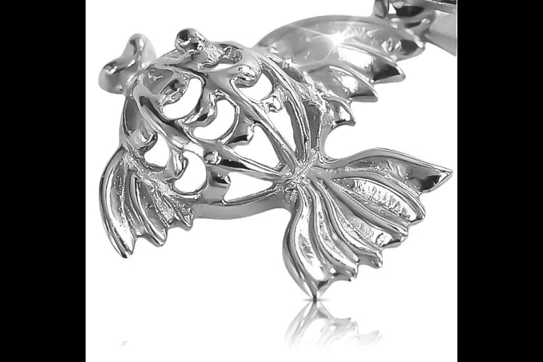 Vintage silver 925 Vintage fish pendant vpn021s