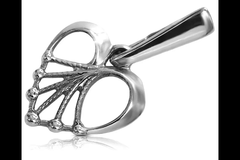 Vintage silver 925 Vintage heart pendant vpn076s