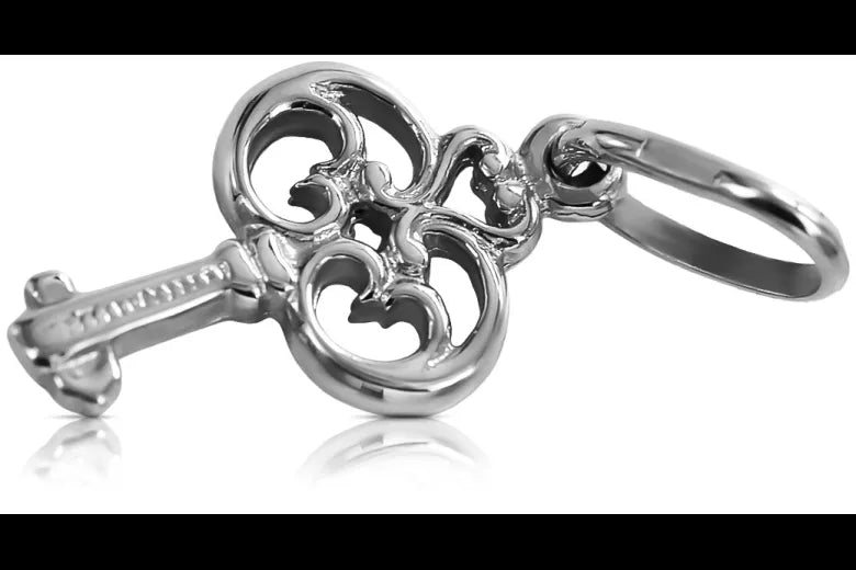 Vintage silver 925 Vintage key pendant vpn019s