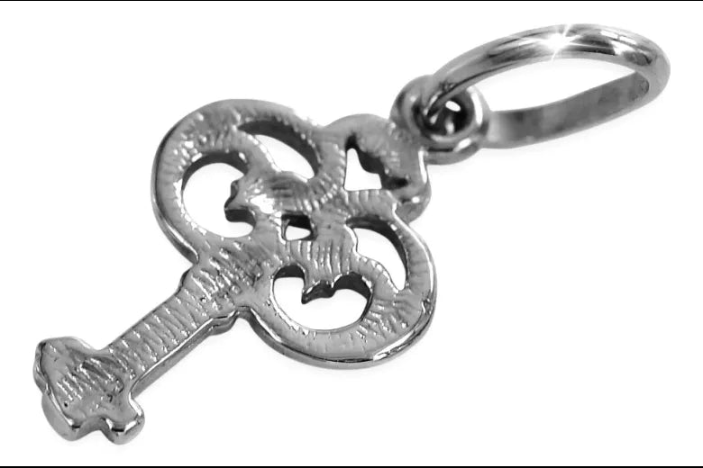 Vintage silver 925 Vintage key pendant vpn019s