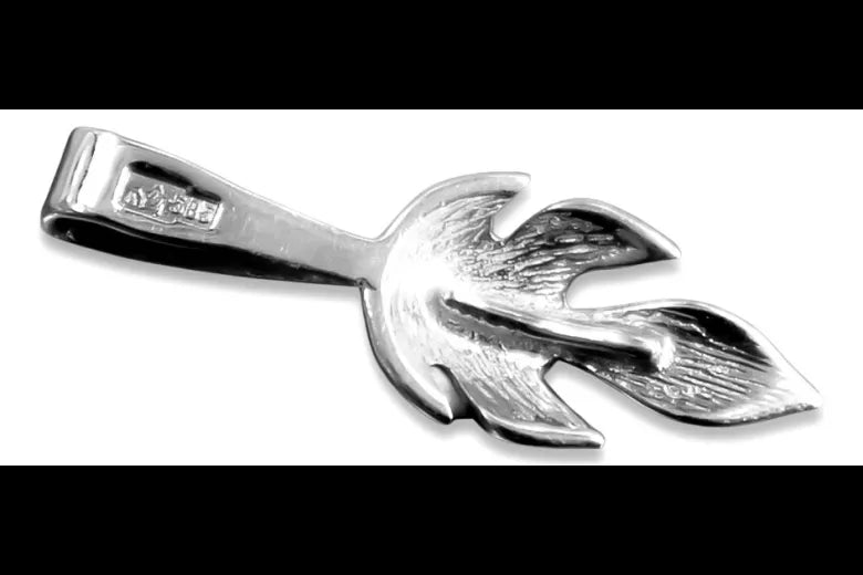 Vintage silver 925 Vintage leaf pendant vpn018s