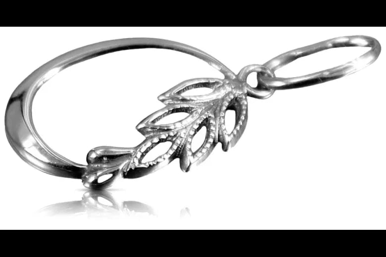 Vintage silver 925 Vintage leaf pendant vpn084s