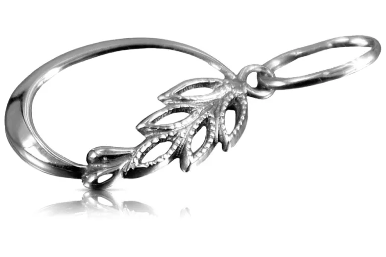 Vintage silver 925 Vintage leaf pendant vpn084s