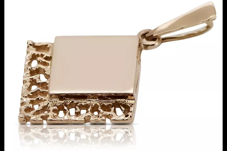 Vintage silver rose gold plated 925 Vintage leaf pendant vpn041rp