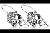 Silver 925 earrings setting vec035s Vintage Russian Soviet style vec035s-st