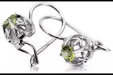 Silver 925 peridot earrings vec145s Vintage vec145s-yp