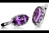 Silver 925 Vintage amethyst earrings vec174s vec174s-am