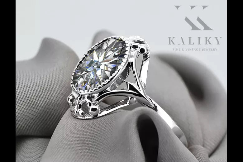 Sterling silver 925 Setting Ring Vintage craft vrc128s