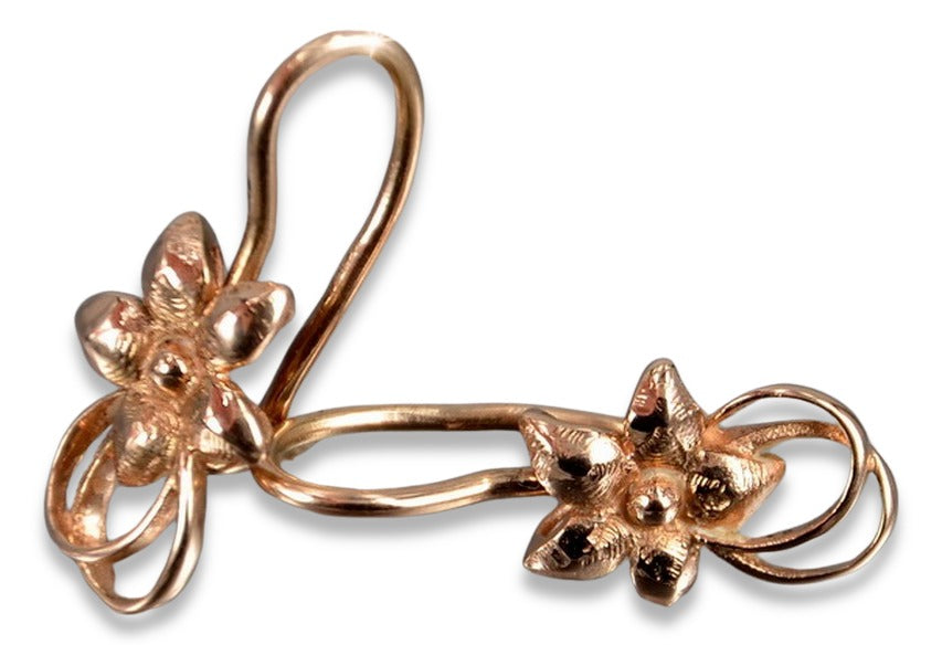 Vintage rose gold earrings ven267