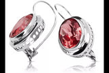Vintage 925 Silver Ruby earrings vec114s vec114s-rb