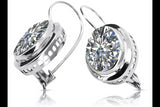 Vintage 925 Silver Zircon earrings vec114s vec114s-zi