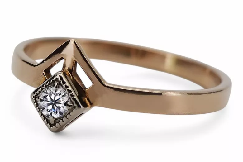 Vintage Ring Setting Original Vintage 14K Rose Gold vrc313r vrc313r-st
