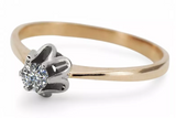 Vintage rose 14k gold 585 ring setting vrc353 vrc353r-st