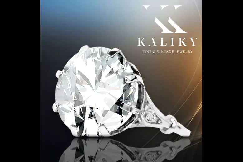 Vintage style Ring Setting Original Vintage 14K Rose Gold vrc073