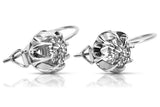 Vintage Vintage 925 Silver earrings setting vec062s vec062s-st