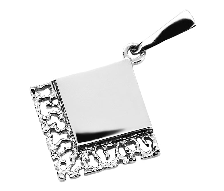 Vintage silver 925 Vintage leaf pendant vpn041s